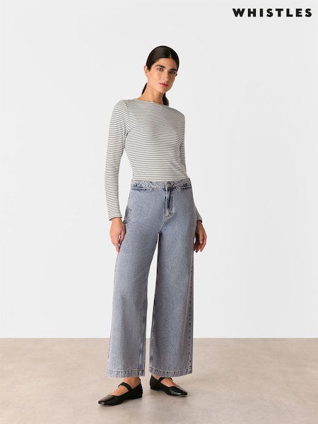 Whistles Stripe Detail High Neck Top (F93219) | 90 €