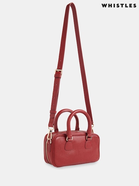 Whistles Red Lois Bowling Cross-Body Bag (F93221) | €197