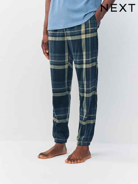 Black Check Textured Cosy Motionflex Cuffed Pyjamas Set (F93273) | 148 QAR