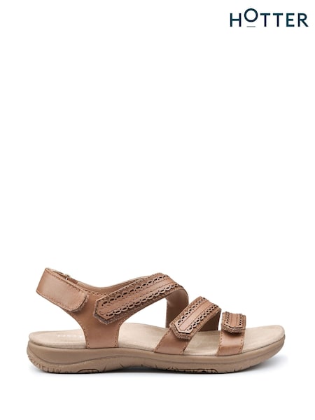 Hotter Wide Fit Savannah Touch-Fastening Sandals (F93335) | 588 LEI