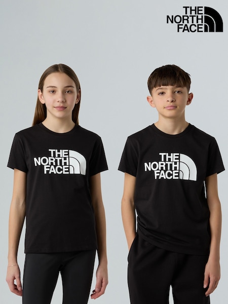 The North Face Black Teen Easy Short Sleeve T-Shirt (F93405) | €31