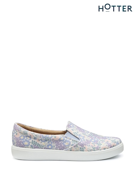 Hotter Blue Regular Fit Tara Slip-On Shoes (F93417) | €61