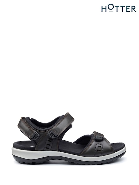 Hotter Brown Regular Fit Walk II Touch-Fastening Sandals (F93434) | €113