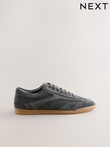 Grey Slim Sole Suede Smart Casual Trainers (F93776) | €60