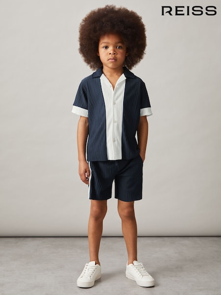 Reiss Tino Plissé Colour-Block Shorts (F93798) | 45 €