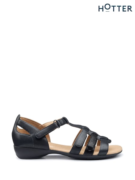 Hotter Brown Regular Fit Solei Touch-Fastening Sandals (F93843) | €108