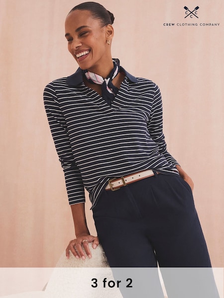 Crew Clothing Modal Textured Collar Top (F93898) | 55 €