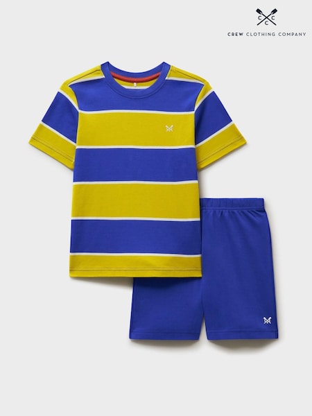 Crew Clothing Yellow 100% Cotton Short Sleeve Pyjamas Set (F93908) | AED116 - AED140