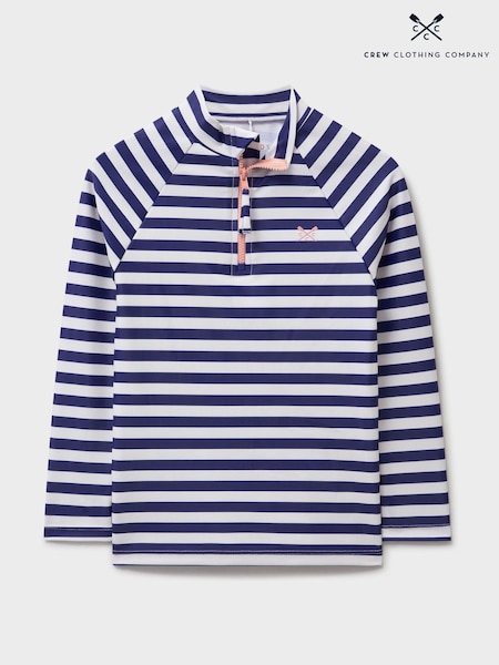 Crew Clothing Blue Half Zip Rash Vest (F93917) | €31 - €37