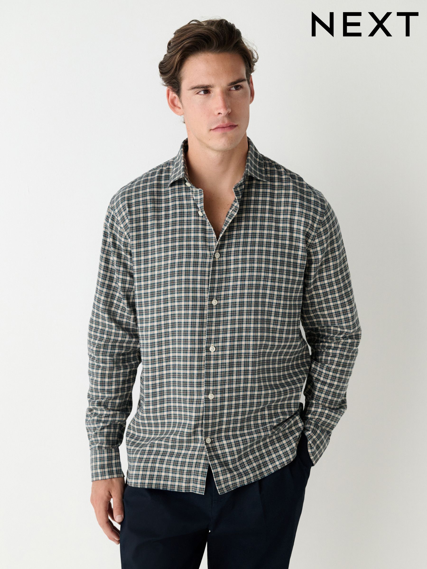 Mens Casual Check Shirts | Big & Tall Shirts | Next USA