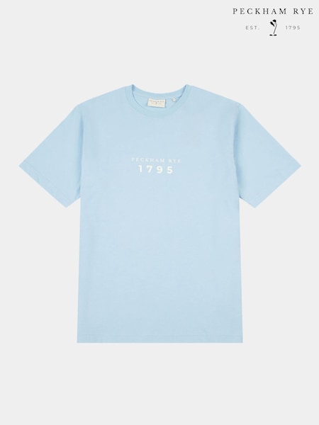 Peckham Rye Blue Mens Print 100% Cotton T-Shirt (F94009) | R$ 345