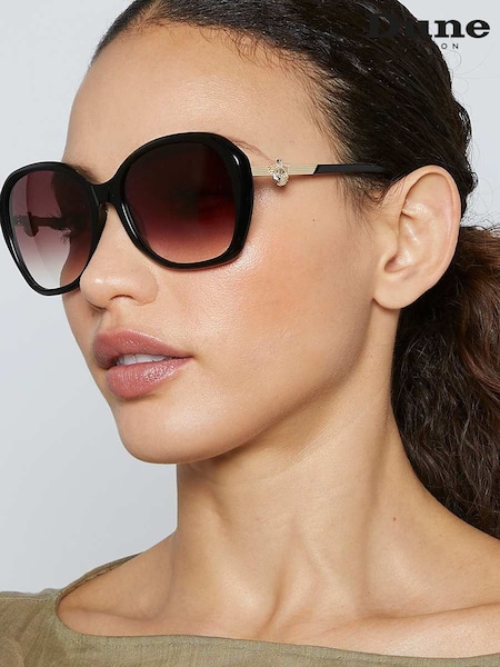 Черный - Dune London Oversized Georgia Glam Sunglasses (F94024) | €118