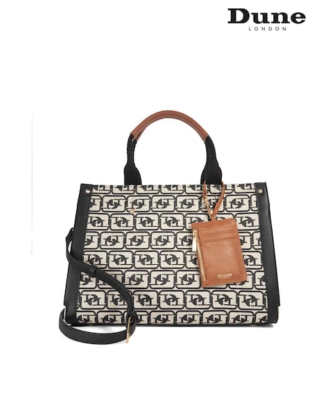 Dune London Black Dancing Mono Sling Back Kitten Bag (F94032) | €164