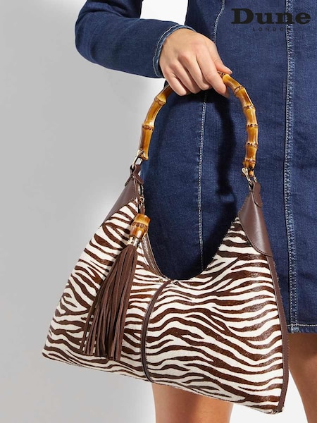 Dune London Animal Dickenson Bamboo Handle Shoulder Bag (F94043) | €203