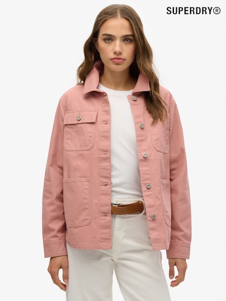 Superdry Pink Chore Jacket (F94142) | €106