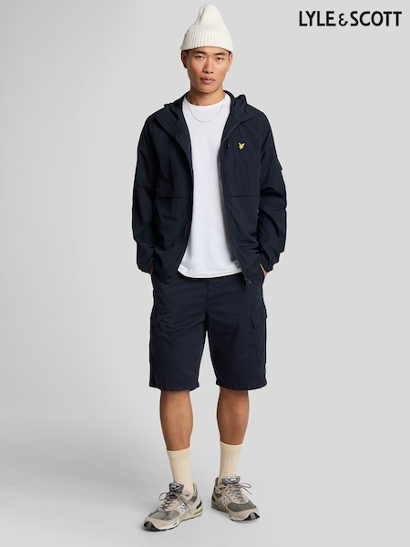 Lyle & Scott Blue 100% Cotton Cargo Shorts (F94222) | €100