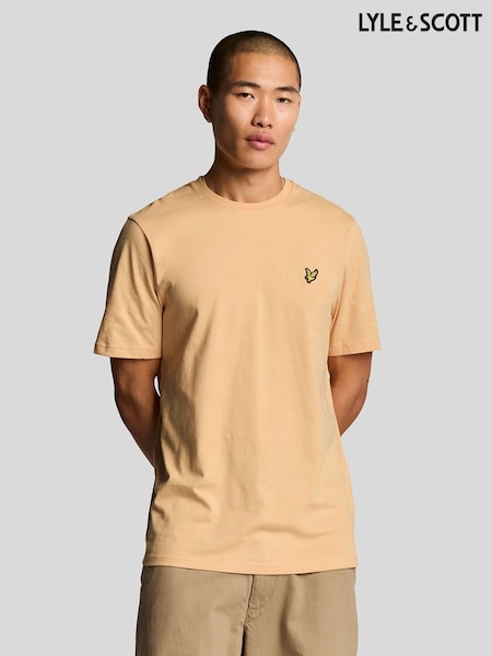 Lyle & Scott Orange Cotton Plain T-Shirt (F94279) | R$ 295