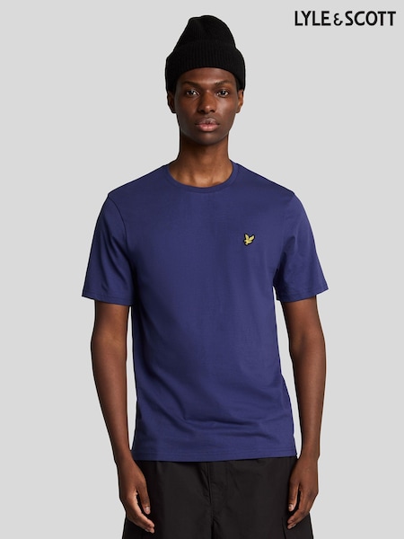 Lyle & Scott Purple Cotton Plain T-Shirt (F94298) | R$ 295