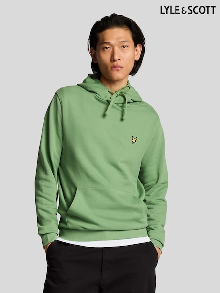 Lyle & Scott Green Pullover Hoodie (F94313) | R$ 690