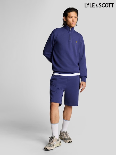 Lyle & Scott Purple 100% Cotton Sweat Shorts (F94316) | $86