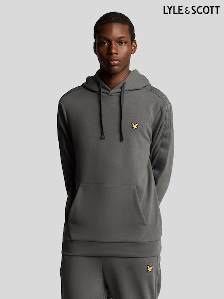 Lyle & Scott Grey Tape Hoodie (F94320) | R$ 740