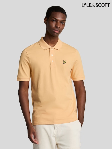 Lyle & Scott Orange Plain Polo Shirt (F94338) | R$ 545