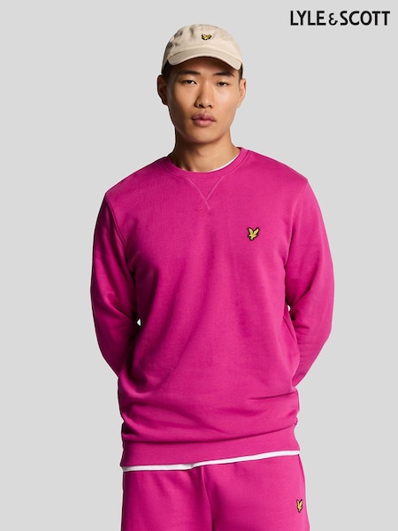 Lyle & Scott Pink Bolt Crew Neck Sweatshirt (F94341) | R$ 640