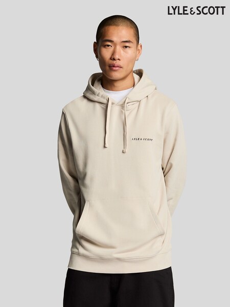 Lyle & Scott 100% Cotton Loopback Embroidered Hoodie (F94358) | 559 LEI