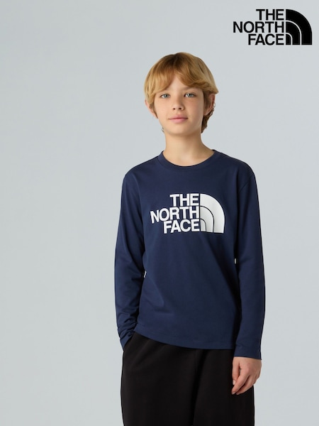 The North Face Blue Teen Easy Long Sleeve T-Shirt (F94389) | €34