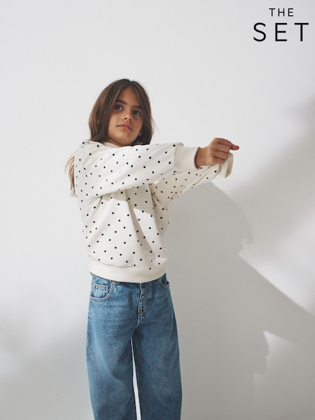 Pink/Spot/Brown - The Set 4 Pack Crew Neck Jersey Sweatshirts (F94889) | 30 € - 41 €