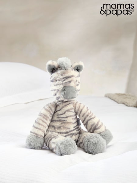 Mamas & Papas Grey Welcome To The World Soft Toy Zebra (F95015) | €27