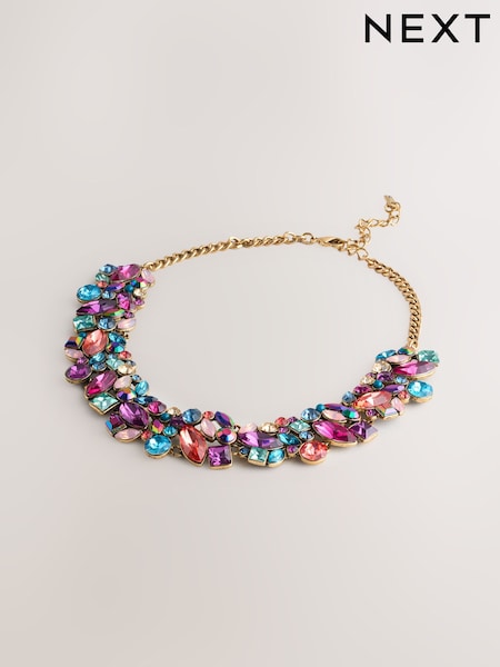 Bright Multicoloured Statement Collar Necklace (F95069) | €43.50