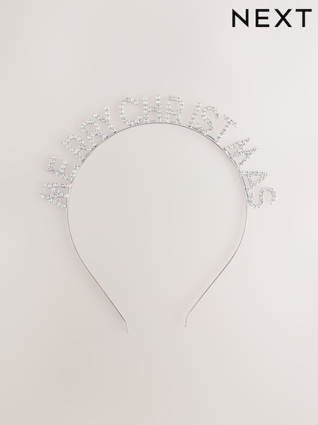 Silver Tone Merry Christmas Headband (F95070) | €14