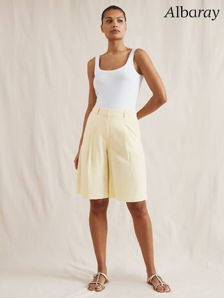 Albaray Cream Tailored Shorts (F95191) | ‏402 د.إ.‏