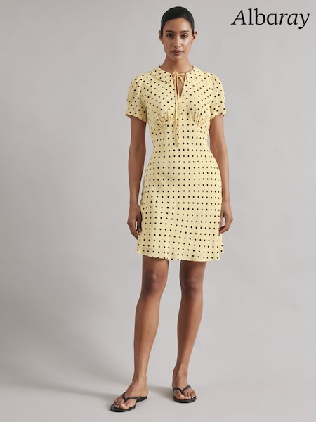 Albaray Yellow Spot Mini Dress (F95198) | €113