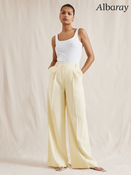 Albaray Cream Tailored Trousers (F95202) | ‏518 د.إ.‏