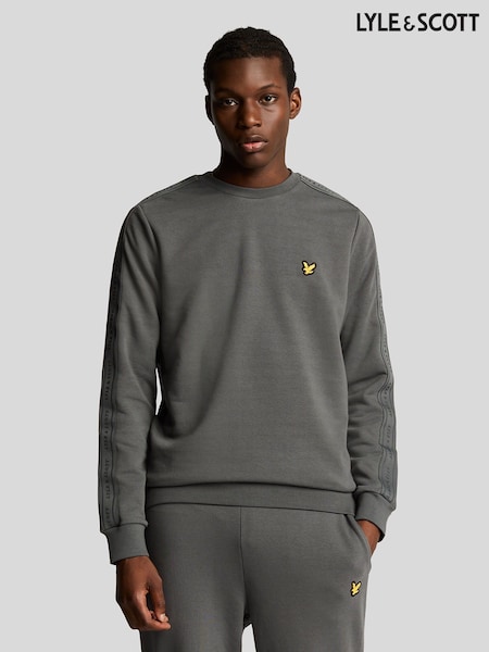 Lyle & Scott Grey Tape Crew Neck Joggers (F95228) | €86