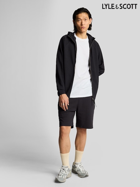 Lyle & Scott Black Diagonal Interlock Shorts (F95233) | €107