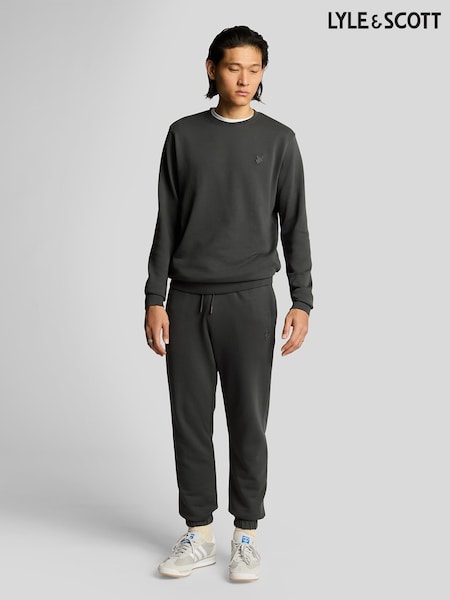 Lyle & Scott Grey 100% Cotton Superfine Slim Sweatpants (F95238) | €99