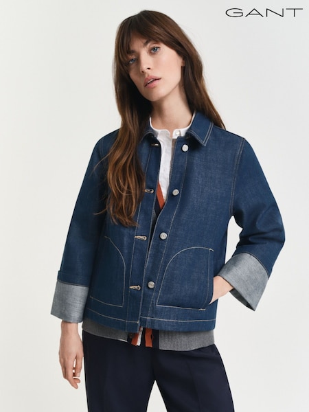 GANT Blue 100% Cotton Denim Jacket (F95285) | € 273