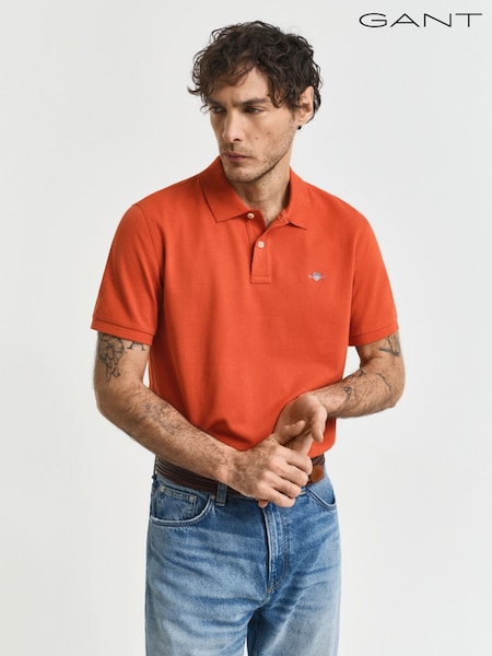 GANT Regular Fit 100% Cotton Shield Piqué Polo Shirt (F95300) | ‏460 د.إ.‏