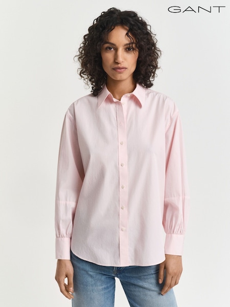GANT Pink Relaxed Fit 100% Cotton Volume Sleeve Shirt (F95316) | € 179