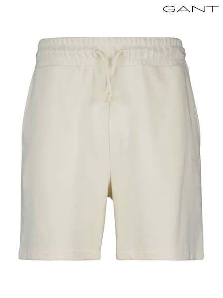 Crema - GANT 100% Cotton Textured Shorts (F95327) | 134 €