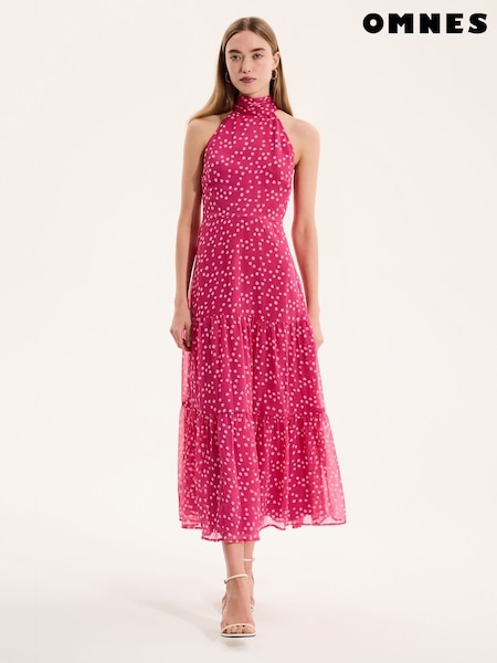 Omnes Pink Romeo Midi Dress (F95376) | €87