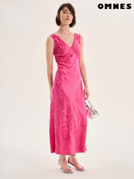 Omnes Pink Iris Maxi Dress (F95386) | 490 QAR