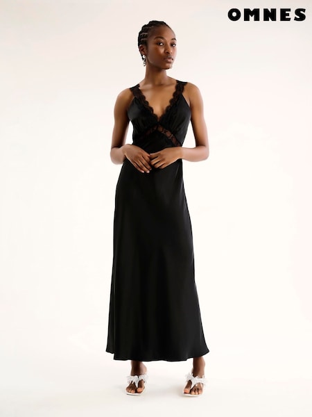 Omnes Black Aurelia Lace Dress (F95387) | €136