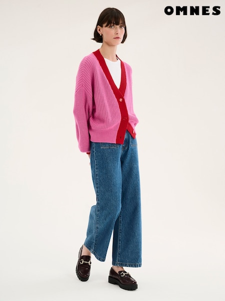 Omnes Pink Hopper 100% Cotton Cardigan (F95405) | € 69