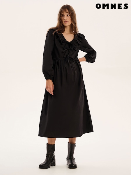 Omnes Black Amy-Leigh 100% Cotton Dress (F95422) | €75