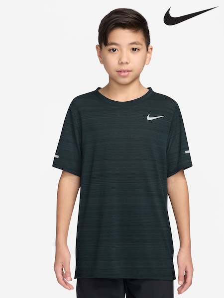 Nike Dark Seaweed Green Dri-FIT Miler Training Top (F95439) | €30