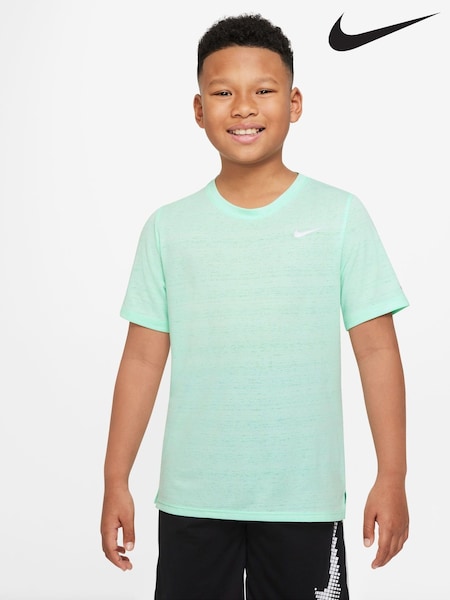 Nike Light Green Dri-FIT Miler Training Top (F95445) | €29